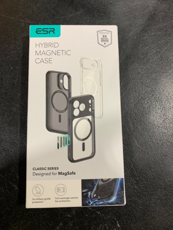 Photo 1 of ESR for iPhone 17 Pro Case, Camera Control, Compatible with MagSafe, Shockproof Military-Grade Protection, Magnetic Phone Case for iPhone 17 Pro, Classic Hybrid Case, Clear Shimmer