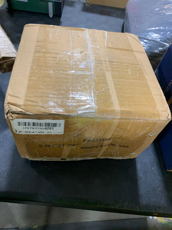Photo 1 of LiGuVCY Wire Coil Siding Nails - 1-3/4 x 0.092 Ring Shank 15 Degree Full Round Head Siding Nails, 3600 Count Hot-Dipped Galvanized for Rough Nailing of Lathing and Sheathing Materials