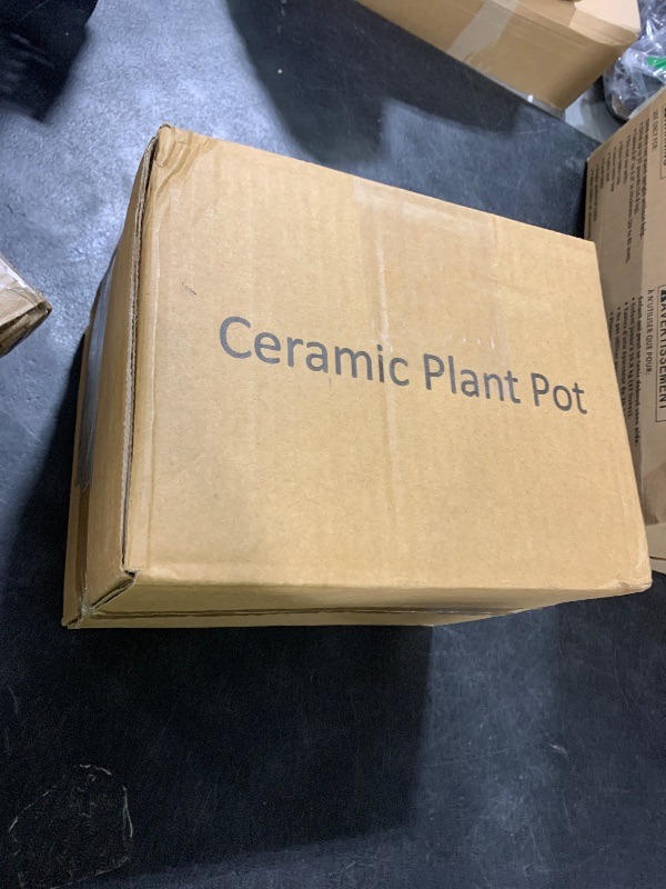 Photo 1 of Ceramic Plant Pots,4+5+6 Inch Pots for Indoor Plants,Planters with Drainage Holes and Ceramic Tray, Indoor Flower Pots Gardening Home Desktop Office Windowsill Decoration Gift,Set of 3 (Patina)
