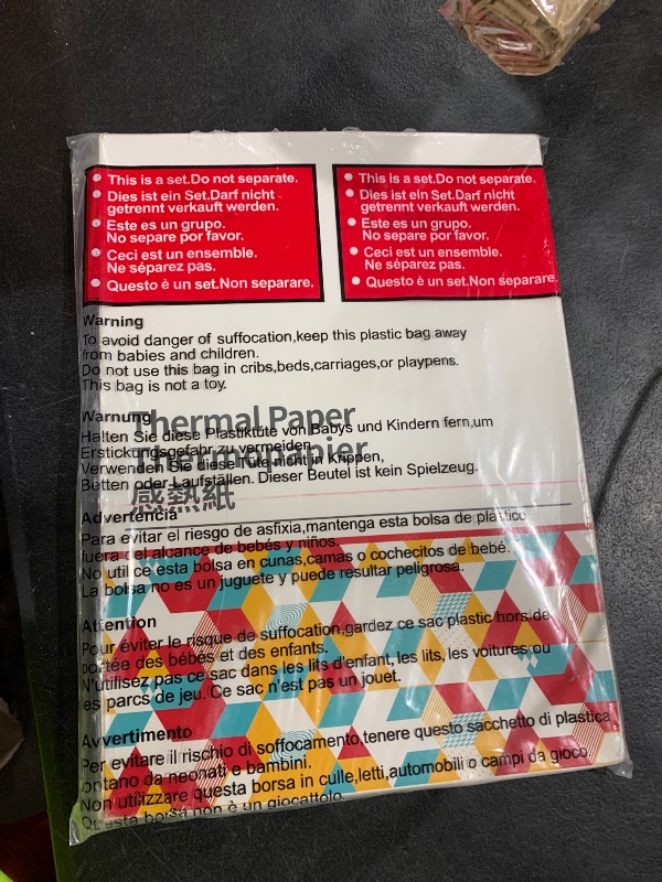 Photo 1 of 100 Sheets Thermal Printer Paper, 8.5''×11'' US Letter Size, Advanced Printing Paper, Thermal Paper Compatible with Brother Letter Portable Printer, Printer Paper for M08F-Letter, M832, M834, MT800
