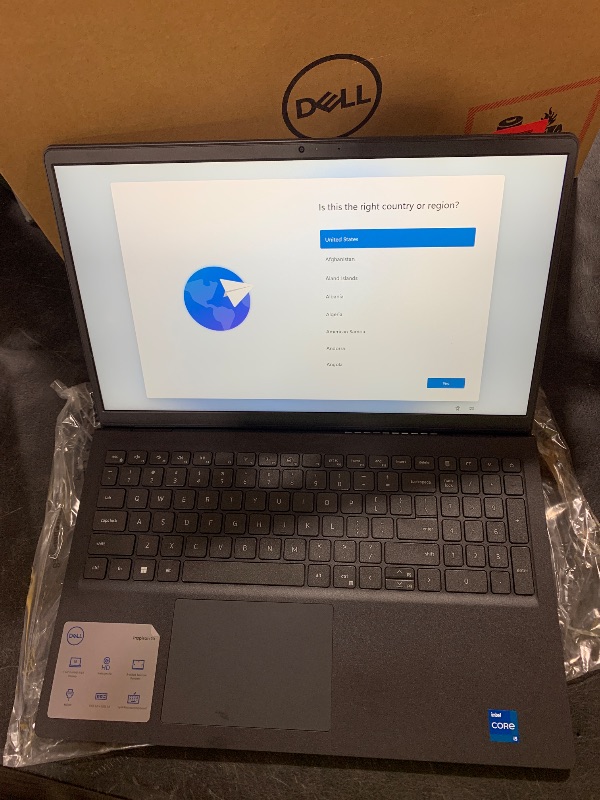 Photo 1 of Dell Inspiron 3520 Laptop - 15.6-inch FHD (1920 x 1080) 120Hz Display, Intel Core i5-1235U Processor, 8GB DDR4 RAM, 512GB SSD, WiFi 5, Windows 11 S Mode - Carbon Black