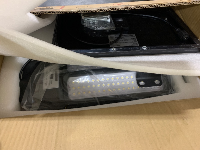 Photo 1 of VOOJOY 9000W Solar Street Lights Outdoor, 7000K Solar Light Outdoor LED Street Light Dusk to Dawn, LED Wide Angle Lamp with Motion Sensor and Remote Control, for Parking Lot, Yard