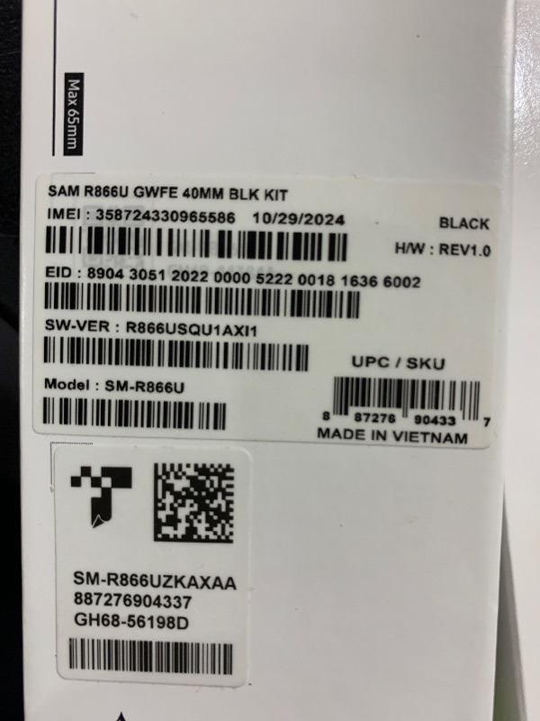 Photo 1 of SAMSUNG Galaxy Watch FE 40mm LTE AI Smartwatch w/Fitness Tracking, BIA Sensor, Personalized HR Zones, Heart Rate Tracker, Sleep Monitor, 2024, Black [US Version, 1Yr Manufacturer Warranty]