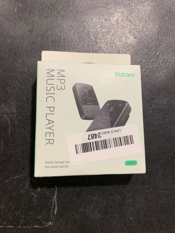 Photo 1 of YOTON MP3 Player with Bluetooth 5.2, 64GB Storage, Mini Size, HiFi Music, with Sports Clip, Independent Volume Control, FM Radio, Includes Headphones (Green)
