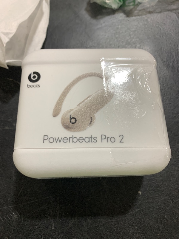 Photo 1 of Beats Powerbeats Pro 2 Wireless Bluetooth Earbuds - Noise Cancelling, Heart Rate Monitor, IPX4, Up to 45H Battery & Charging Case, Works with Apple & Android - Quick Sand