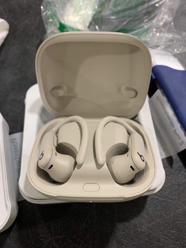 Photo 1 of Beats Powerbeats Pro 2 Wireless Bluetooth Earbuds - Noise Cancelling, Heart Rate Monitor, IPX4, Up to 45H Battery & Charging Case, Works with Apple & Android - Quick Sand
