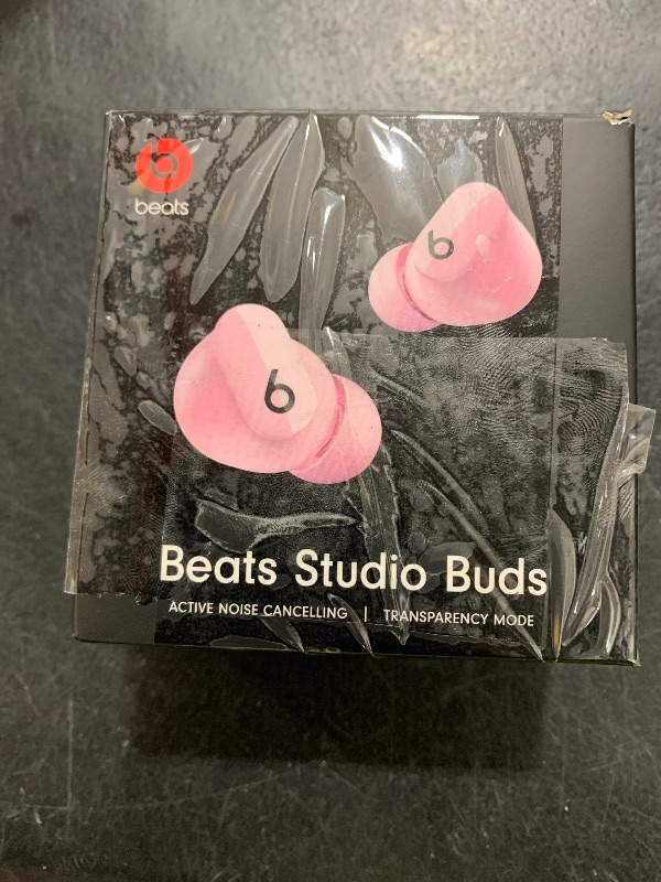 Photo 1 of Beats Studio Buds - True Wireless Noise Cancelling Earbuds - Compatible with Apple & Android, Built-in Microphone, IPX4 Rating, Sweat Resistant Earphones, Class 1 Bluetooth Headphones - Sunset Pink