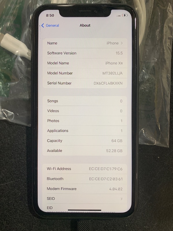 Photo 1 of iPhone Xr 64Gb Apple iPhone XR, 64GB, Black - Unlocked (Renewed)
