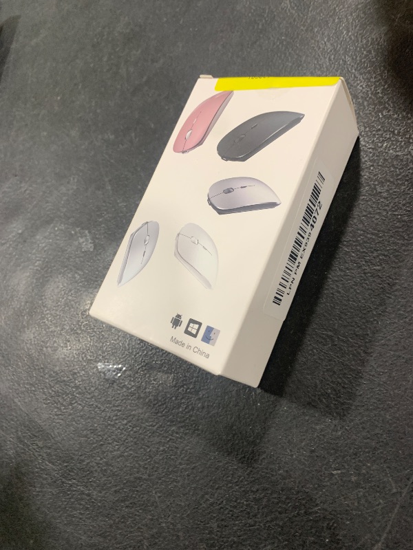 Photo 1 of Mouse for MacBook Wireless Bluetooth Mouse Laptop MacBook Air Mac Pro Rechargeable Silent PC iPad Optical Mouse with Dual Mode Switch Bluetooth 5.2/3.0 and 2.4GHz USB Type-C Receiver Rose Gold