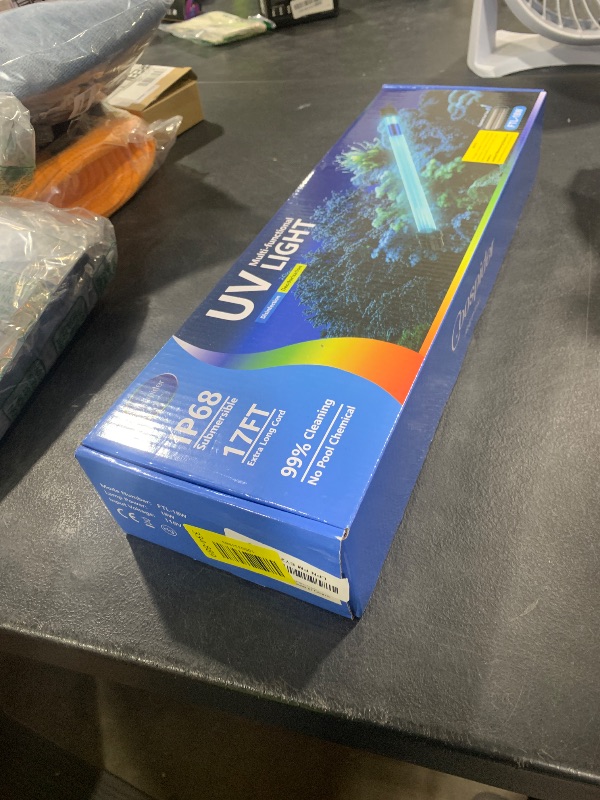 Photo 1 of 18W Aquarium UV Light for 100-1000 Gallon, UV Pond Water Clarifier for Koi Pond, Swimming Pool, Spa, Large Fish Tank, Cold Plunge UV Light for Pond Algae Control