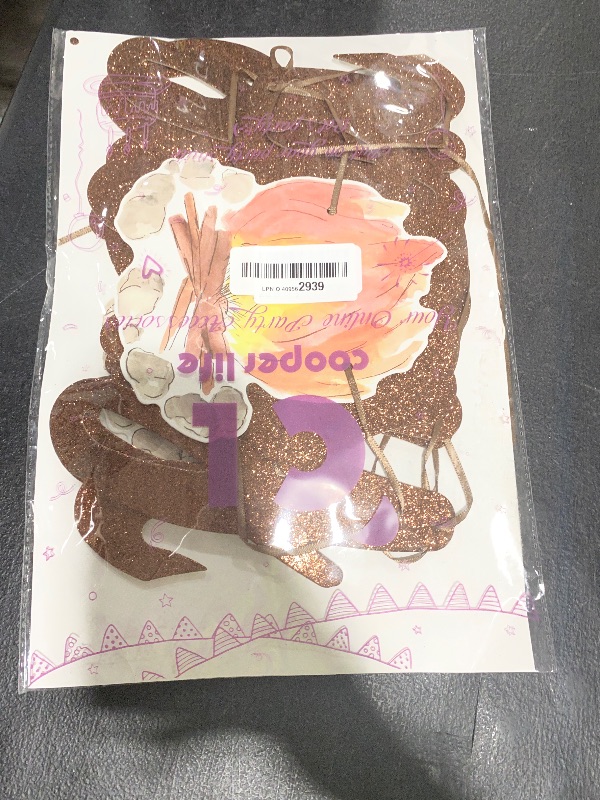 Photo 1 of S'more Birthday Party Banners S'more Party Happy Birthday Banners Bonfire Camping Theme Hanging Decoration for Campfire Camper Birthday Party Baby Shower Supplies