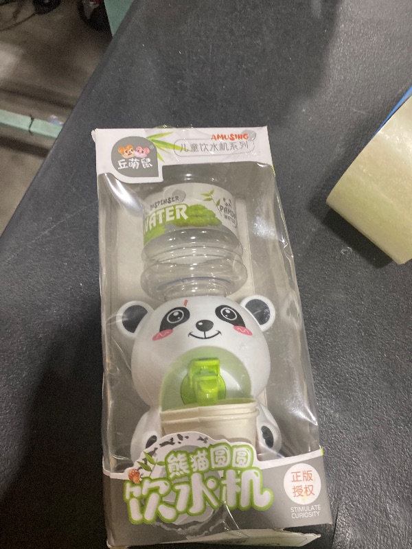 Photo 1 of LUOZZY Mini Water Dispenser Toy for Kids - Lovely Cartoon Animal Shaped Water Machine Drinking Fountains Toys (Panda)