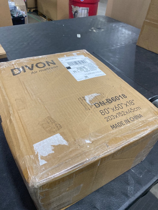 Photo 1 of DIVON Air Mattress Queen with Built in Pump,Blow Up Mattress with Wave Pattern in 3 Mins,18'' Quick Inflatable Mattress, Luxury Airbed for Home&Camping,Black,660lbs