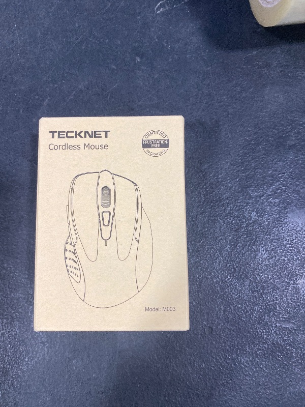 Photo 1 of TECKNET Wireless Mouse, 2.4G Ergonomic Optical Mouse, Computer Mouse for Laptop, PC, Computer, Chromebook, Notebook, 6 Buttons, 24 Months Battery Life, 2600 DPI, 5 Adjustment Levels