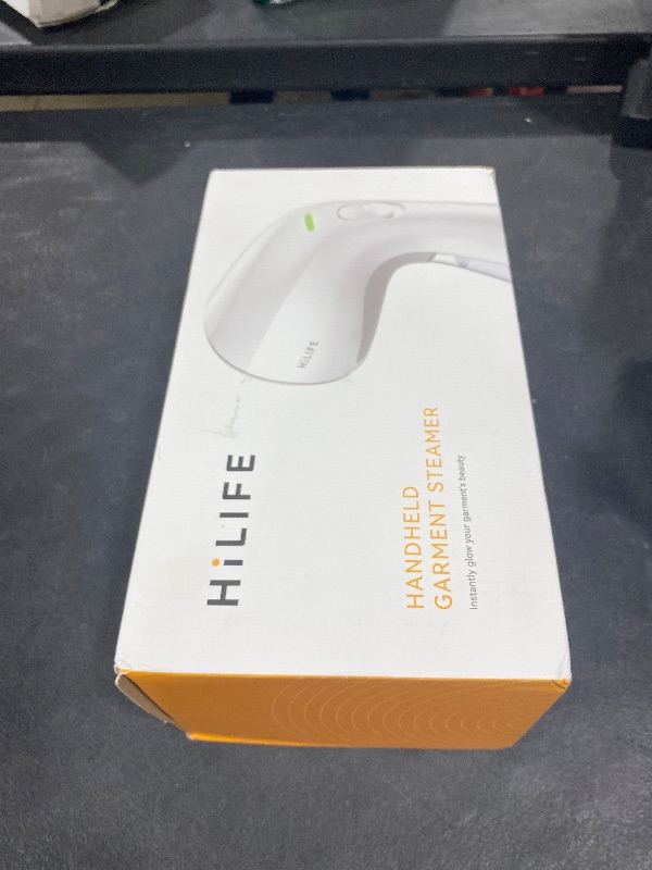Photo 1 of HiLIFE Steamer for Clothes, Handheld Clothes Steamer with Large 300ml Tank, 1100W Strong Power, 30S Fast Heat-up, Garment Fabric Wrinkle Remover, Portable & Compact Travel Size ONLY FOR 120V (White)