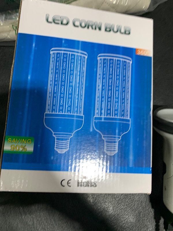 Photo 1 of FanNicoo 2 Pack 500W Equivalent LED Corn Light Bulb 5500 Lumen 6500K 60W Large Area Cool Daylight White E26/E27 Medium Base for Outdoor Indoor Garage Warehouse Factory Workshop Street Backyard