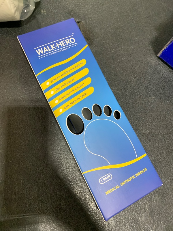 Photo 1 of Plantar Fasciitis Insoles for Men Women - Orthotics Inserts, Shoe Insoles Arch Support Flat Feet Inserts Work Boot Insoles for Standing All Day (Mens 10-10 1/2 | Womens 12-12 1/2)