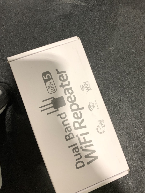 Photo 1 of WiFi Extender, WiFi Extender Signal Booster Dual-Band(5.8G&2.4G) Wireless Repeater Coverage to 12880 sq. ft & 105 Devices, 1-Tap Setup, Supports Ethernet Port, Faster Speed
