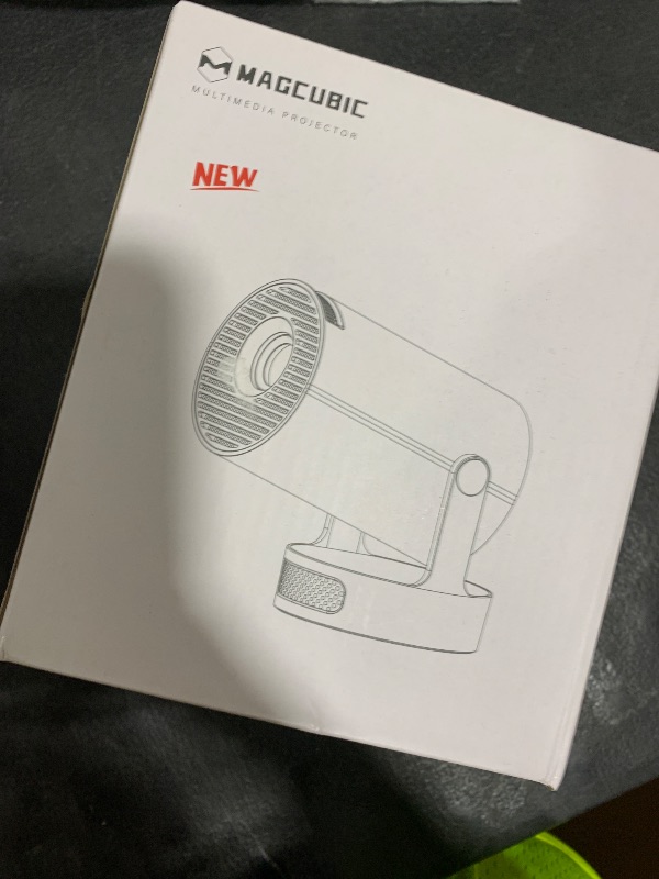 Photo 1 of Magcubic Mini Projector with WiFi 6 and Bluetooth 5.4, Portable Projector 4K support, 5w Soundbase Speaker, Auto Vertical Keystone 180°Rotatable Smart Proyector for Movie Home Outdoor HY300Pro+