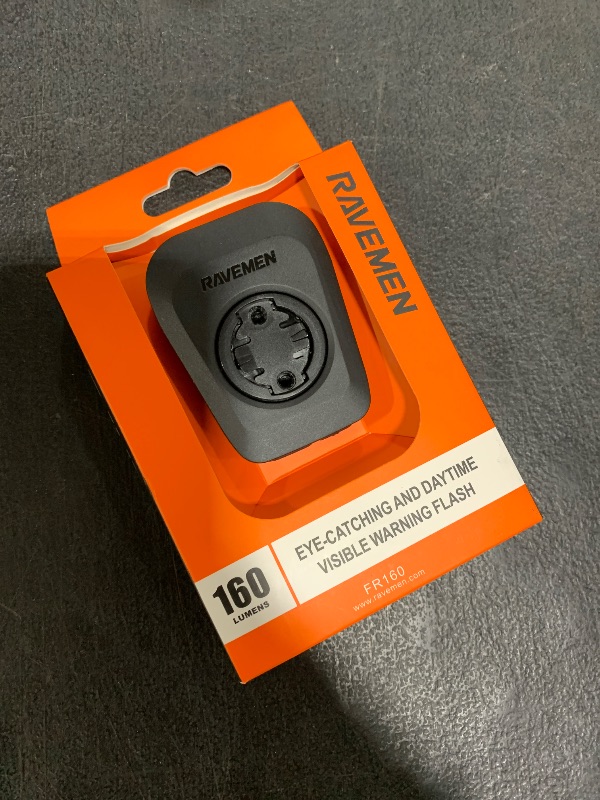 Photo 1 of RAVEMEN FR160 Compatible with Garmin Bike Computer, Bike Light for Being Seen, Compact Flashing Light for Bike Safety with 6 Modes, Side Visibility (Patent Protected)