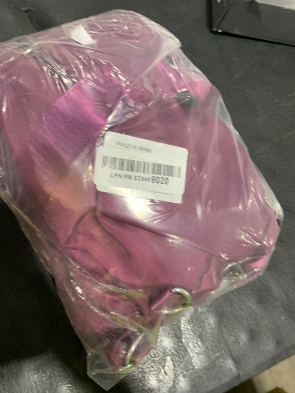 Photo 1 of WOOMADA Weekender Overnight Bag for Women, Carry on Shoulder Travel Duffel with Shoes Compartment,Gym Bag with Toiletry Bag(purple)