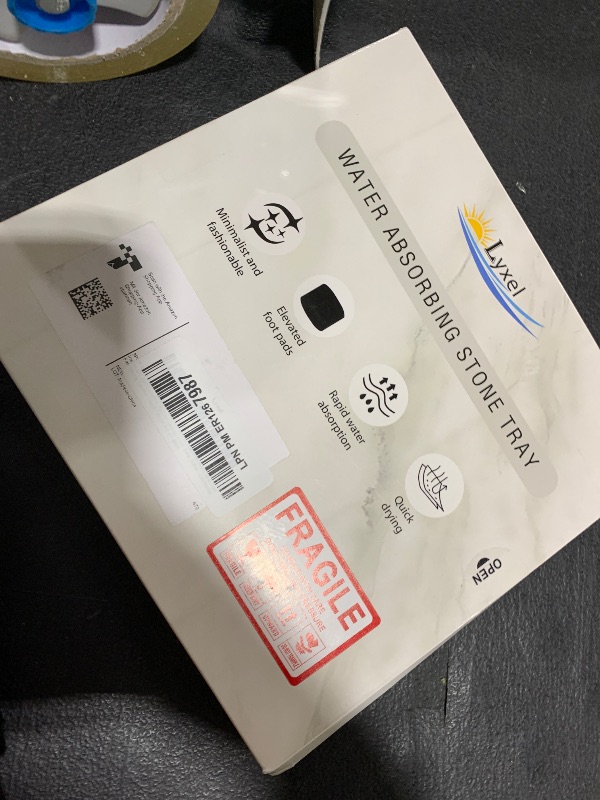 Photo 1 of 3PCS Water Absorbing Stone Tray, DryingNeat Diatomite Stone Sink Tray, Instant Dry Sink Coasters, Kitchen Sponge Hand Soap Holder, Countertop Fast Drying Counter Trays,8 * 4inch and 4 * 4inch