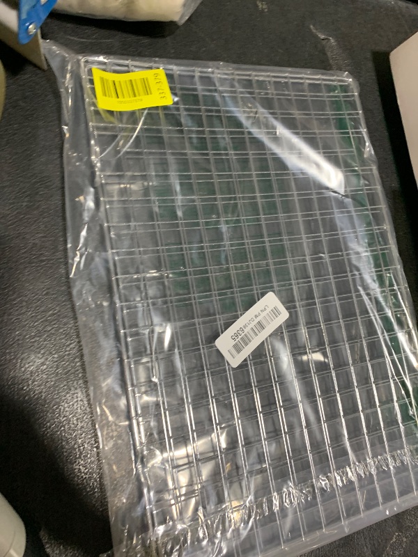 Photo 1 of 2 PCS Cooling Racks for Cooking and Baking, 15x10 Inches Stainless Steel Cooling Rack, Sheet Pan with Wire Rack for Baking Sheet, Bacon Rack Oven Safe Fits Jelly Roll Sheet Pan