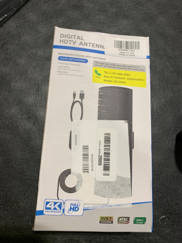 Photo 1 of 2800+ Miles TV Antenna Indoor, 360° Reception Digital Antenna for Smart TV and Old TVs, HD Antenna for Local Channels with Amplifier Signal Booster Support 4K 8K 1080p -38ft Thick Coaxial Cable