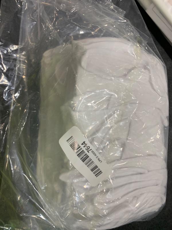 Photo 1 of Geyoga 20 Pieces Sublimation Blanks White Bibs for Baby Decorating Washable Reusable Fabric Bibs (White)