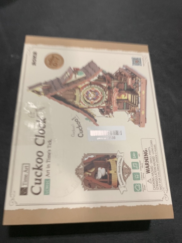 Photo 1 of ROBOTIME 3D Wooden Puzzles for Adults-Cuckoo Clock Wooden Models for Adults to Build-435 Piece Model Kit with 2 Lights-Gift for Craft Enthusiast Model Building Set (Colourful)