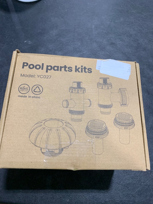 Photo 1 of POOLHACKER above Ground Pool Parts, Pools Replacement Parts for Plunger Valve, Inlet and Outlet Ports Replacement Part Kit, Pool Accessories and Parts