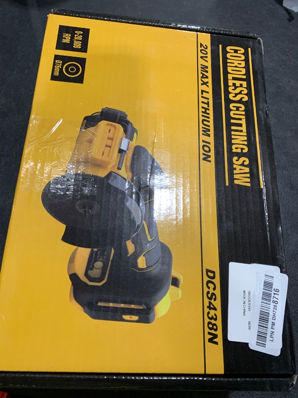 Photo 1 of Cordless Cut Off Tool compatible with Dewalt 20V MAX Battery, DEROLT Brushless Rotorazer Saw, Compact Tile Cutter 10,000RPM, 5 Saw 3” Blades for Wood, Metal, Tile and Plastic (Bare Tool Only)