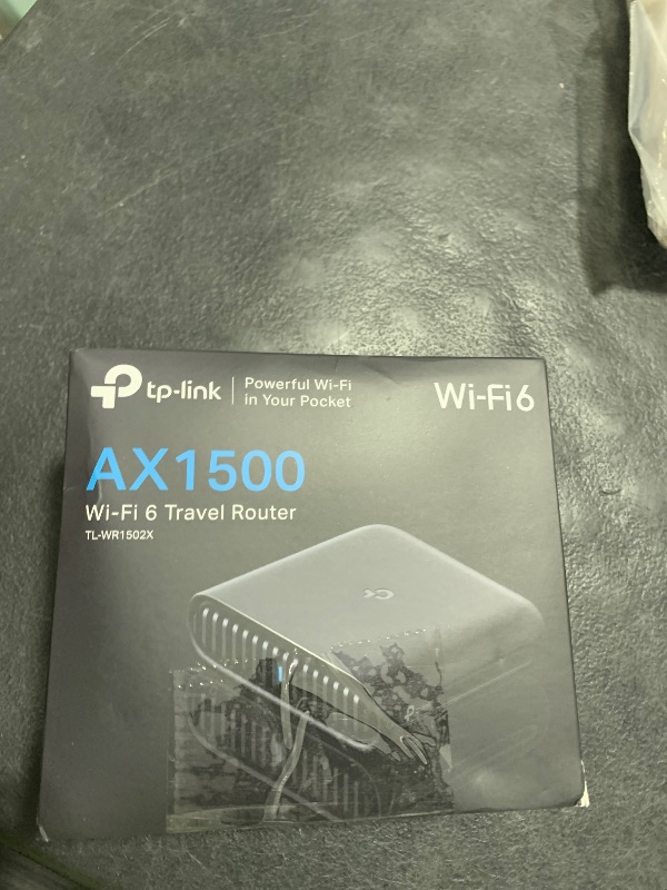 Photo 1 of TP-Link Ultra-Portable Wi-Fi 6 AX1500 Travel Router TL-WR1502X | Easy Public WiFi Sharing | Hotel/RV/Travel Approved | Phone WiFi Tether | USB C Powered | Multi-Mode | Tether App | Durable Design