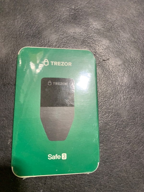 Photo 1 of Trezor Safe 3 - Passphrase & Secure Element Protected Crypto Hardware Wallet - Buy, Store, Manage Digital Assets Simply and Safely (Cosmic Black)