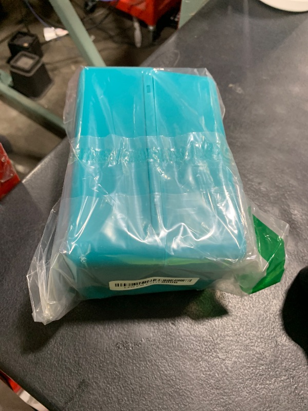Photo 1 of H4D Index Card Holder 4x6 Inches with 25 Plastic Dividers, Teal