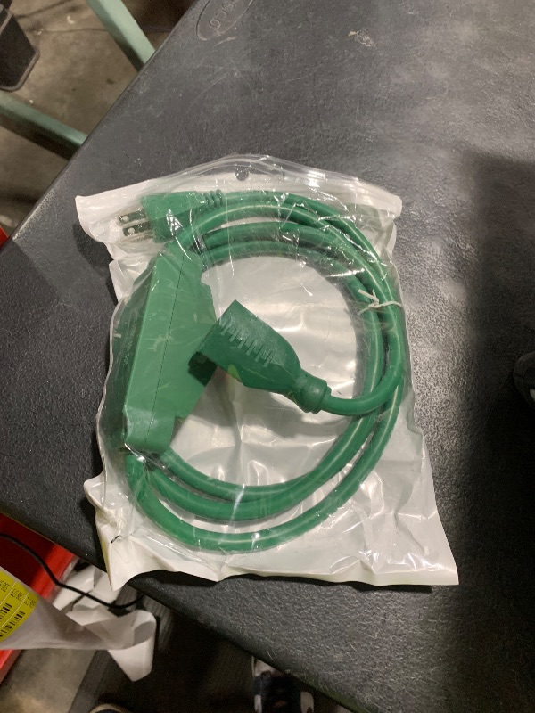 Photo 1 of Makevivi Outdoor Waterproof On/Off Switch Extension Cord, Heavy Duty 125v/250v Black SJTW Cord (6 Ft, Green)