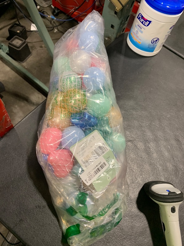 Photo 1 of GOGOSO Star Ball Pit Balls for Ball Pit, Crush-Proof BPA Free Colorful Play Plastic Balls for Kids Toddler Christmas Party Decor Giant Friendship Bracelet Banner, Mix Pearl,50pcs 2.15inch Balls