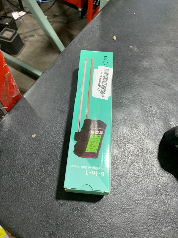 Photo 1 of 6-in-1 Soil Moisture Meter/Soil PH Tester with LCD Display: pH, Plant Temperature, Moisture, Sunlight, Air Humidity & Soil Fertility Meter for Gardening, Farming, Lawn & Indoor/Outdoor Plants