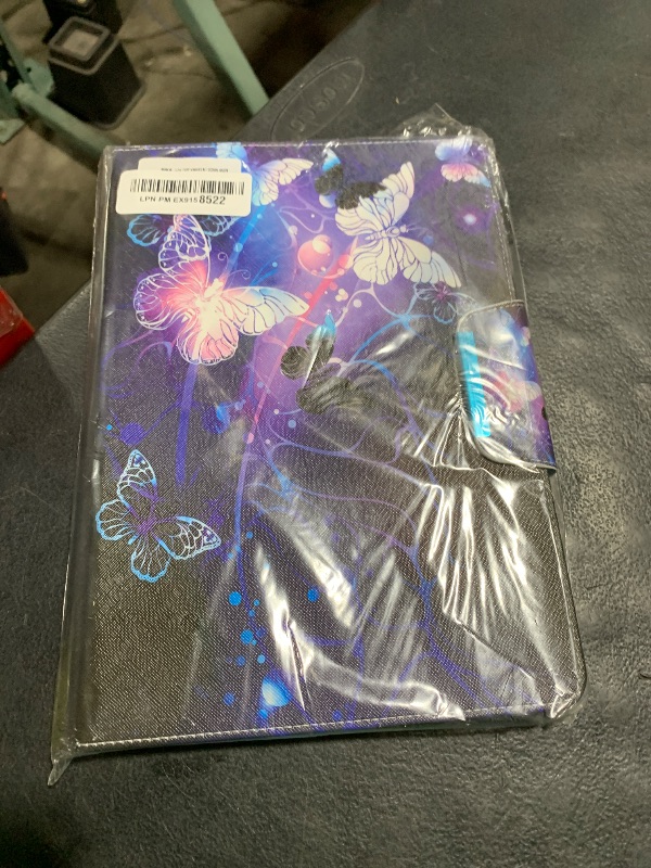 Photo 1 of JZCreater 10 Inch Tablet Case, Universal 10 10.1 Inch Android Tablet Cover, Multi-Angle Viewing Stand Case for 9.5-10.5 Inch Tablet, Butterfly-PR