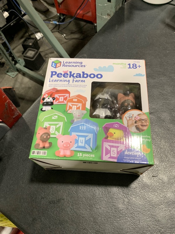 Photo 1 of Learning Resources Peekaboo Learning Farm - 10 Pieces, Ages 18+ Months Toddler Learning Toys, Counting and Sorting Toys, Farm Animals Toys,Stocking Stuffers