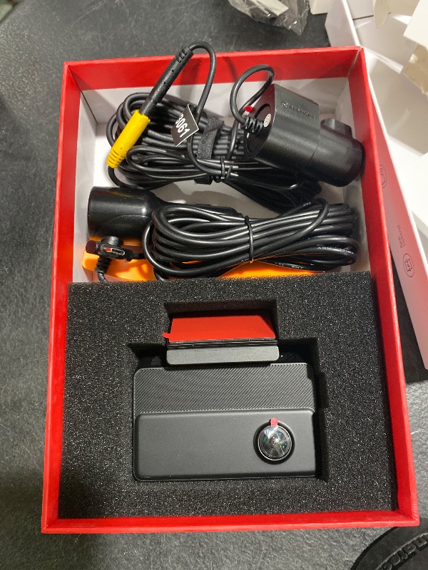 Photo 1 of REDTIGER 530° Dash Cam 3 Channel, 2.5K+2.5K+1080P Triple Car Camera with 128GB Card, IR Night Vision, Touch Screen, Dashcam for Front Inside Rear Included WiFi GPS, 24H Parking Mode