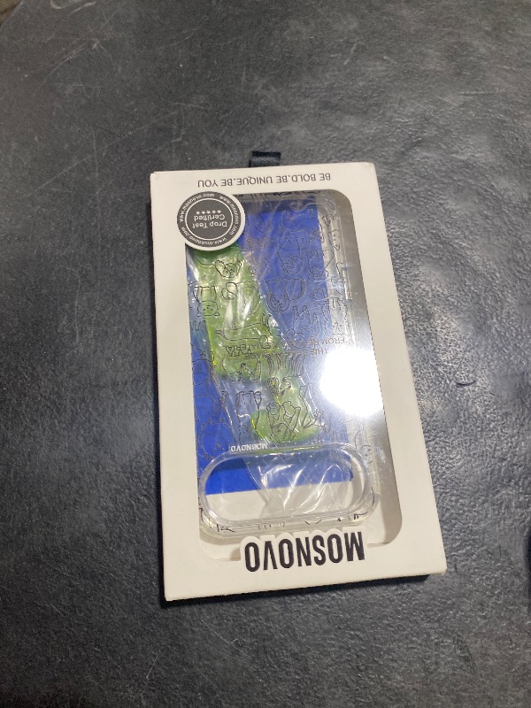 Photo 1 of MOSNOVO for iPhone Air Case | Military Grade 6.6ft Drop Tested | Camera Control | Clear with Doodle Dog Design