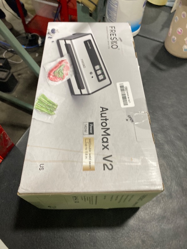 Photo 1 of FRESKO Vacuum Sealer Machine with Automatic Bag Detection, Double Heat Seal, Compact Food Sealer, Easy to Use, Starter Kit