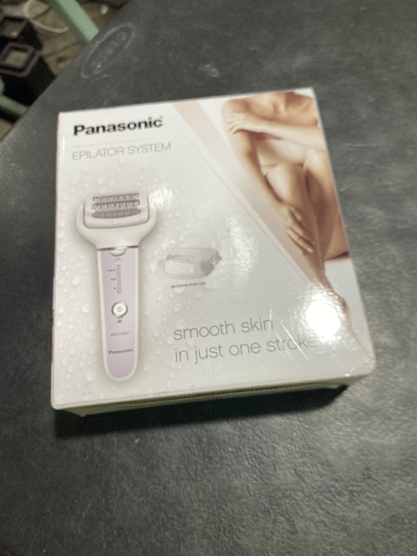 Photo 1 of Panasonic Epilator with Gentle Cap, Electric Hair Remover for Home, 3 Speed Settings, Wet Dry, Washable - ES-EY30