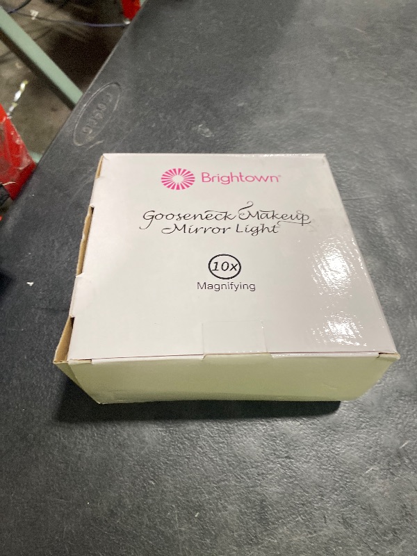 Photo 1 of 10x Magnifying Mirror with Light, Flexible Gooseneck Make up Mirror with Lights and Magnification, Battery Operated Cordless with Suction Cups for Wall Bathroom