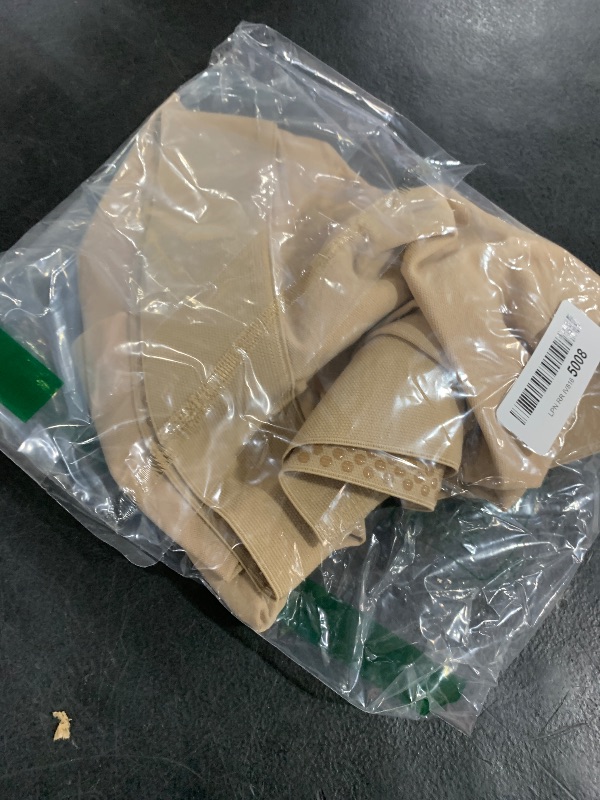 Photo 1 of MGANG Medical Thigh High Compression Stockings for Men & Women, Pair, Open Toe, 20-30 mmHg Graduated Compression Support Hose, Opaque, Best for Varicose Veins, Edema, Flight, DVT, Swelling, Beige 4XL
