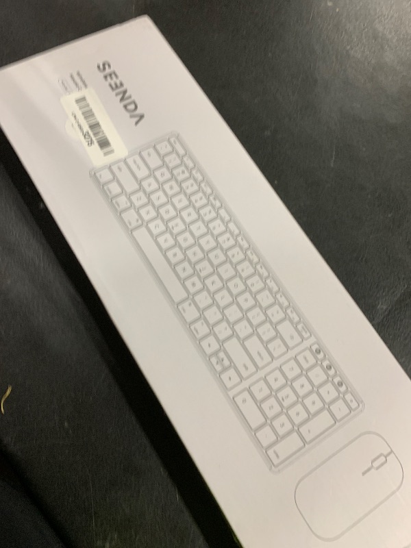 Photo 1 of seenda Bluetooth Keyboard and Mouse for Mac, SKM64-2 Multi-Device Rechargeable Slim Wireless Keyboard Mouse Stainless Steel Full Size, Compatible with MacBook Pro/Air, iPad, Mac - Space Gray
