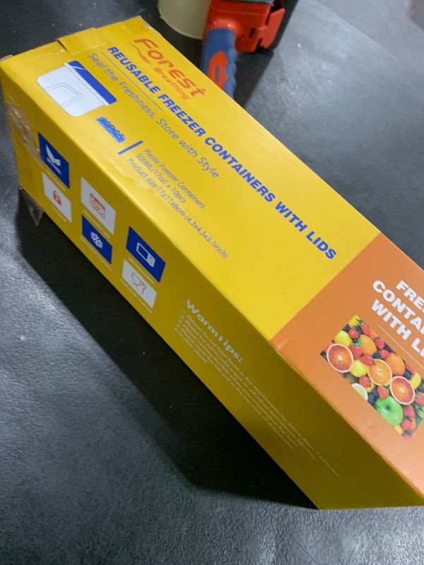 Photo 1 of 10 Pack 17oz Reusable Freezer Storage Containers with Twist Top Lids Airtight, Clear Plastic Food Storage Meal Prep Containers for Leftover Lunch Fruit Salad Oats, Small Soup Container Microwave Safe