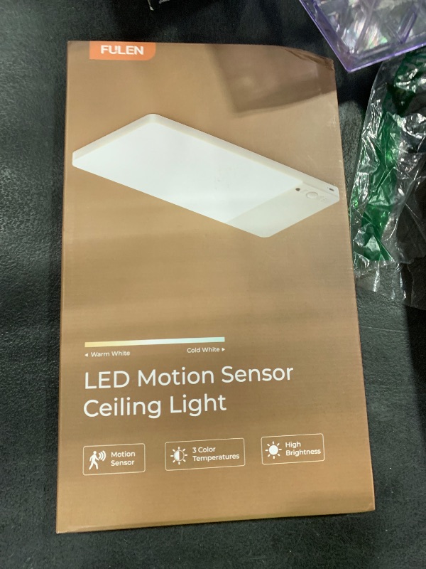 Photo 1 of FULEN Rechargeable Motion Sensor Ceiling Light Upgraded,Closet Light with 12000mAh Battery, LED Shower Lights, Ceiling Lamp for Bathroom,Pantry,Garage,Remote Control