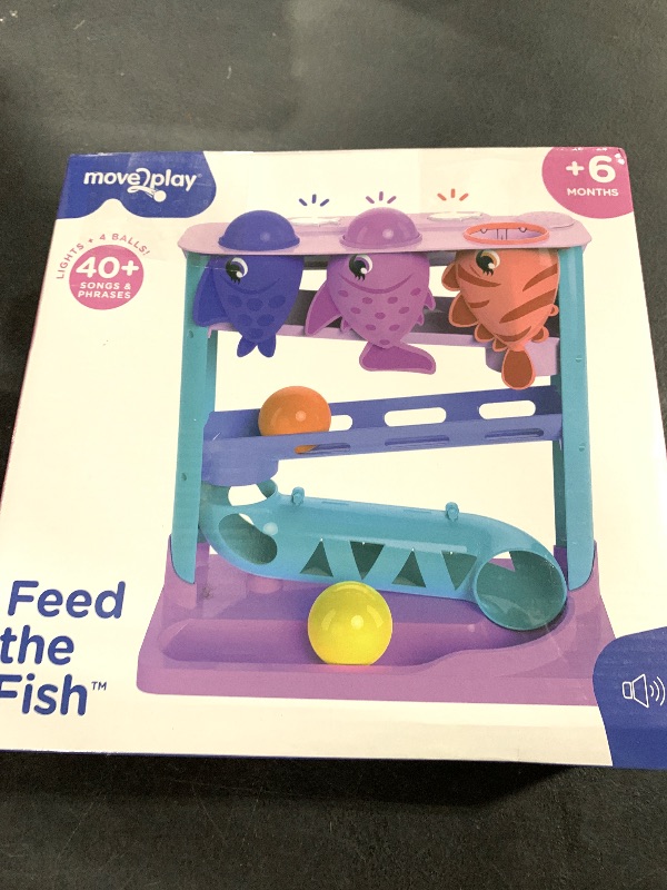 Photo 1 of Move2Play, Wooden Ocean Friends, Interactive Toy for 1+ Year Olds, 6 to 12 Months, Baby Toy, 1 Year Old Birthday Gift for Girls, 9-12 Months, 6 7 8 9 10 12+ Months